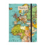 Vintage Map Large Notebook